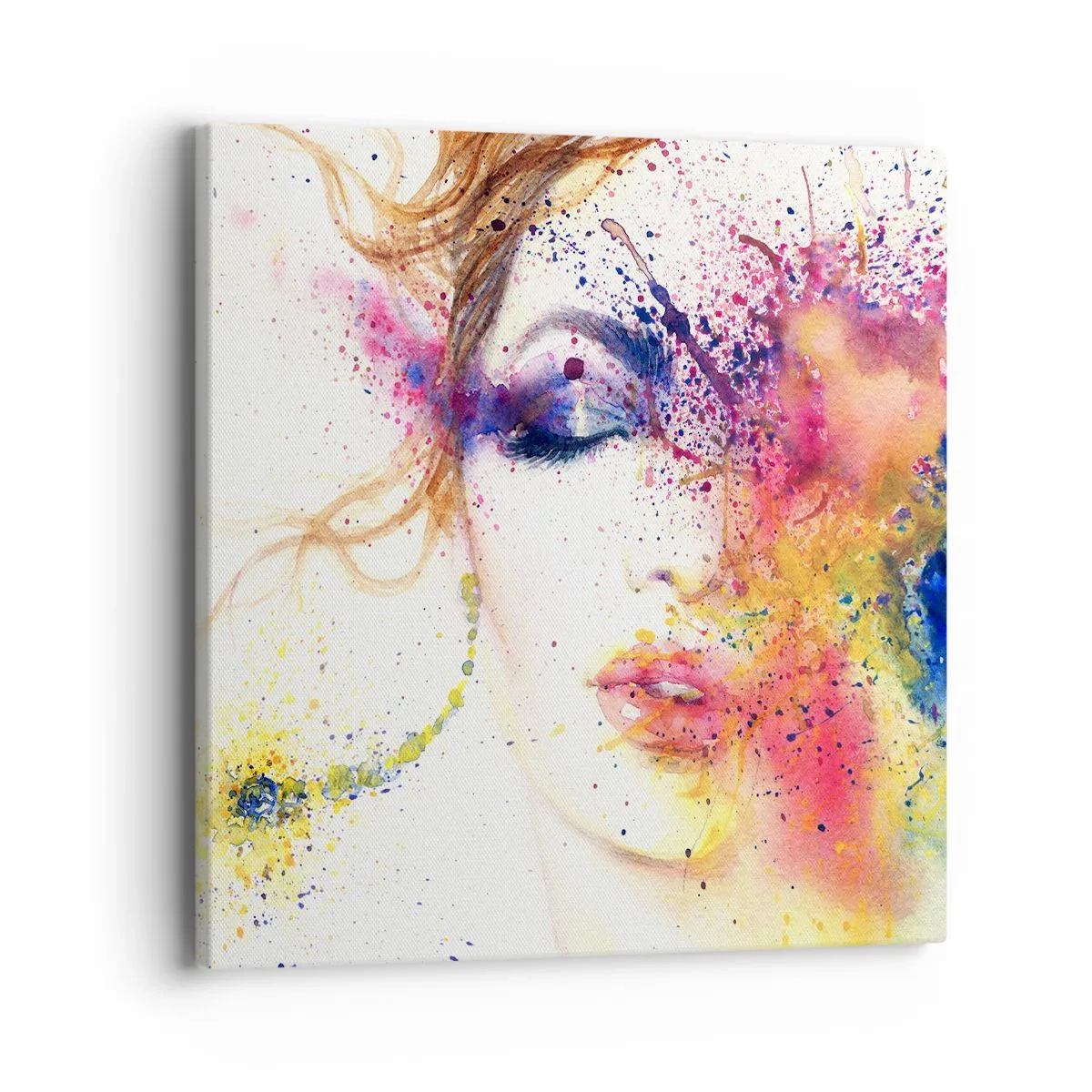 Impression sur toile - Image sur toile - Vertiges arc-en-ciel - 40x40 cm