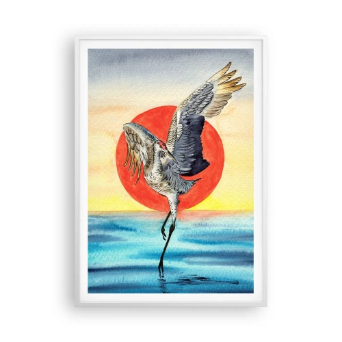 Affiche dans un cadre blanc - Poster - Il est temps de rentrer - 70x100 cm