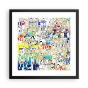 Affiche dans un cadre noir - Poster - Ca fait juste plaisir aux yeux - 40x40 cm