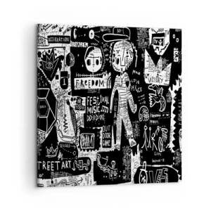 Impression sur toile - Image sur toile - Jeunesse spirituelle de loi et de joie - 50x50 cm