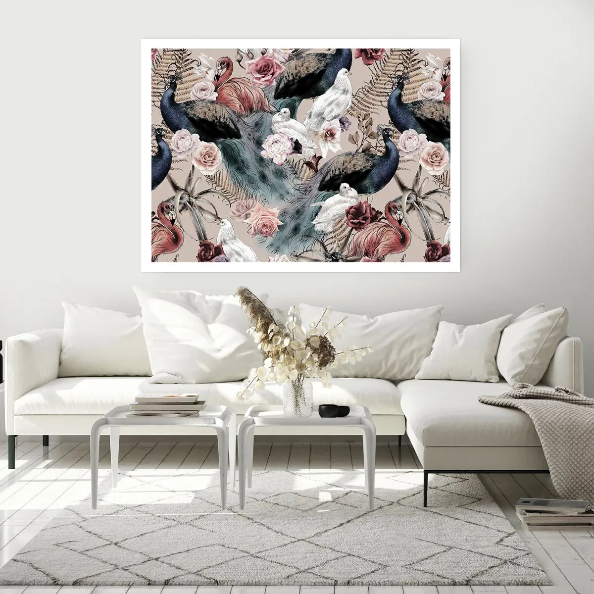 Affiche - Poster - Dans un jardin de palace - 70x50 cm