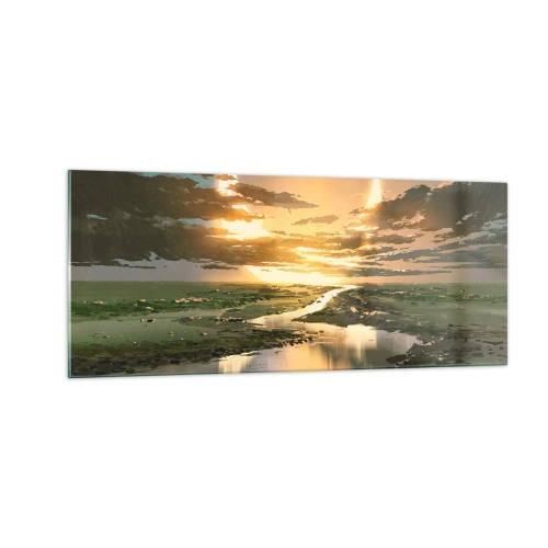 Impression sur verre - Image sur verre - Quelque part dans une galaxie lointaine, très lointaine - 100x40 cm