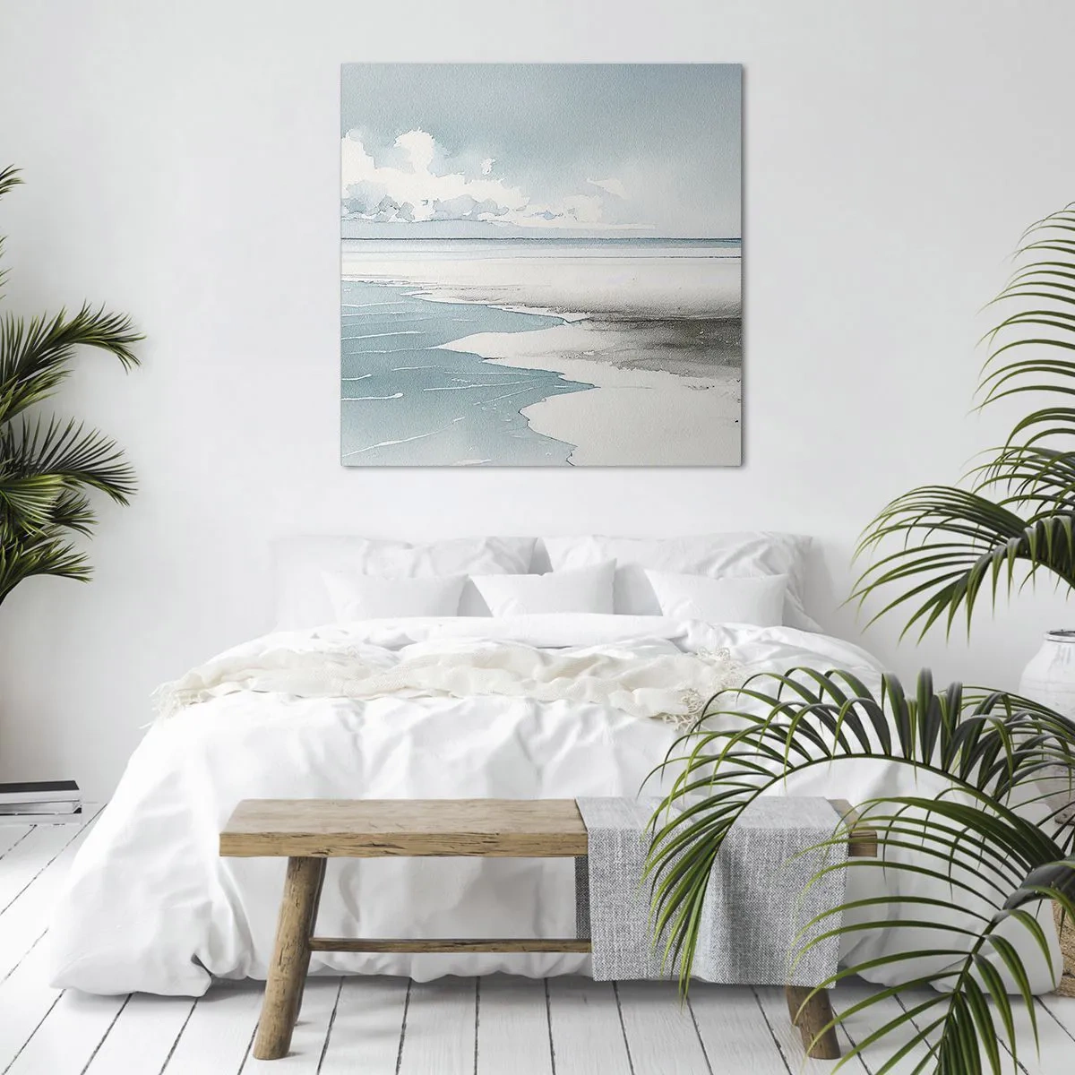 Impression sur toile - Image sur toile - Marée douce - 30x30 cm
