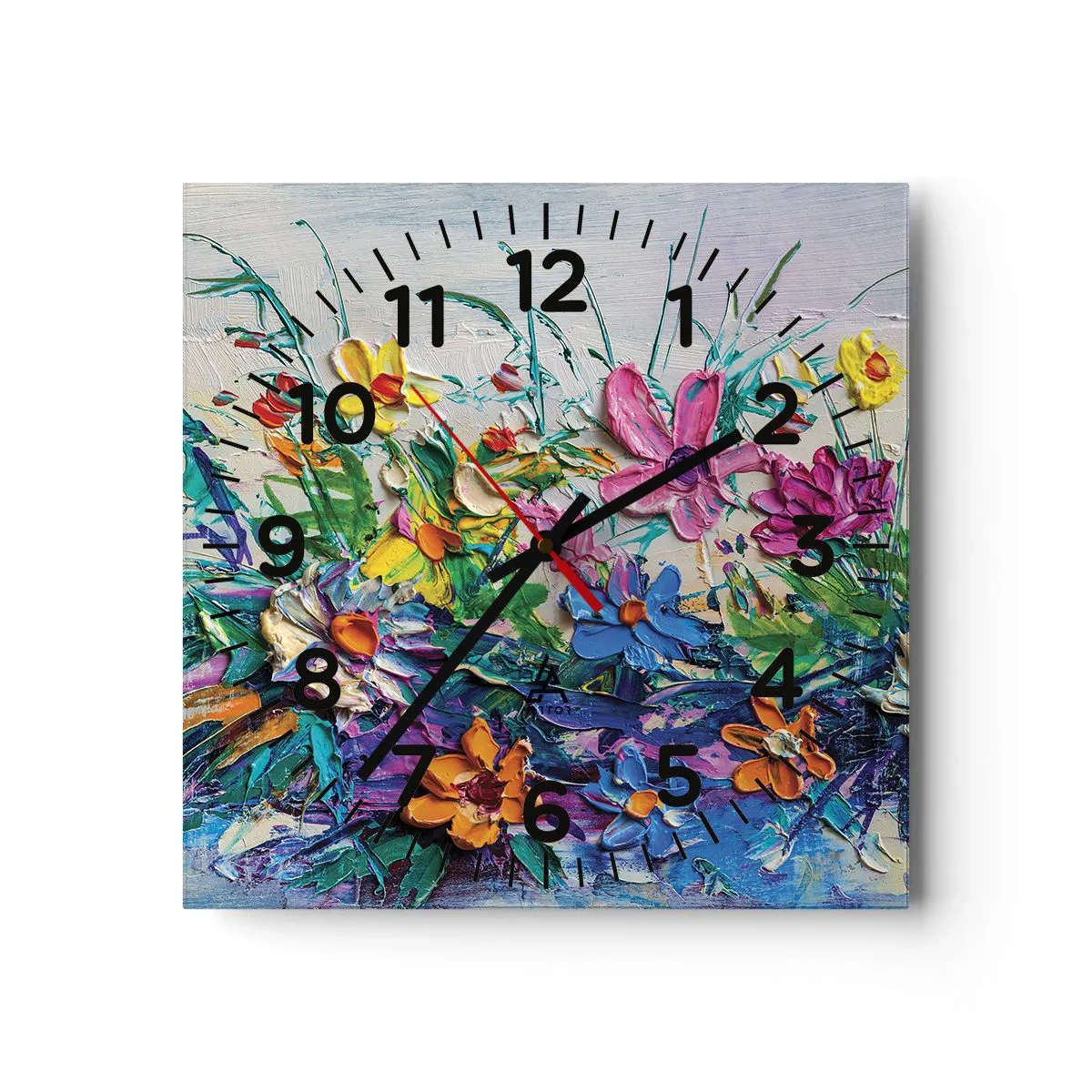 Horloge murale - Pendule murale - Absolument pas une nature morte - 40x40 cm