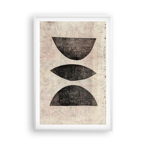 Affiche dans un cadre blanc - Poster - Abstraction ethnique - 61x91 cm