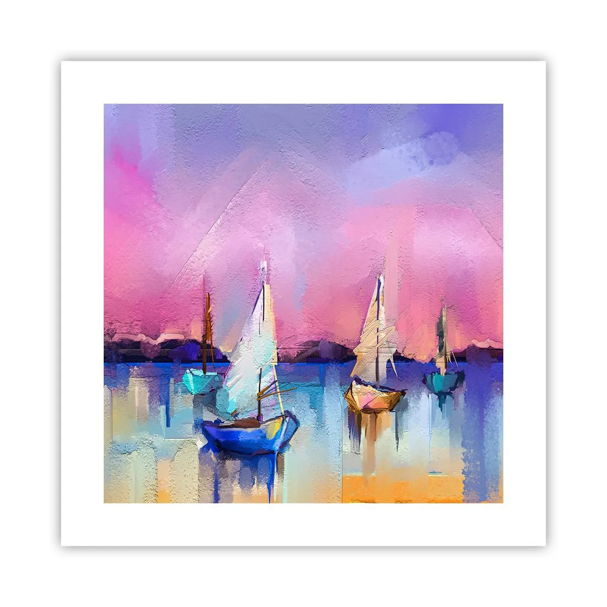 Affiche - Poster - Direction: les eaux larges - 40x40 cm