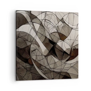 Impression sur toile - Image sur toile - Circulation des couleurs de la terre - 60x60 cm