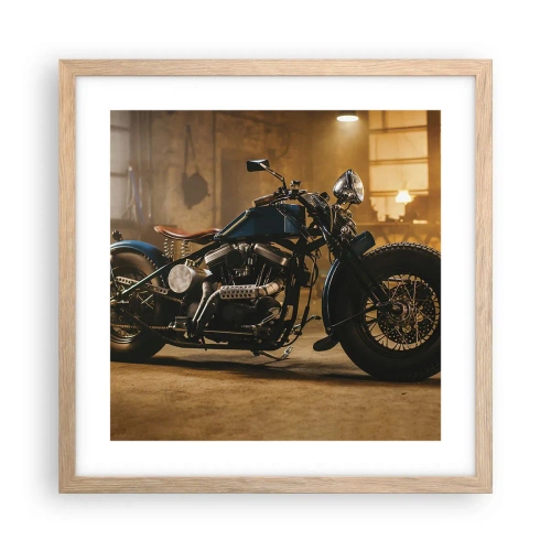 Affiche dans un chêne clair - Poster - Je peux tout - 40x40 cm