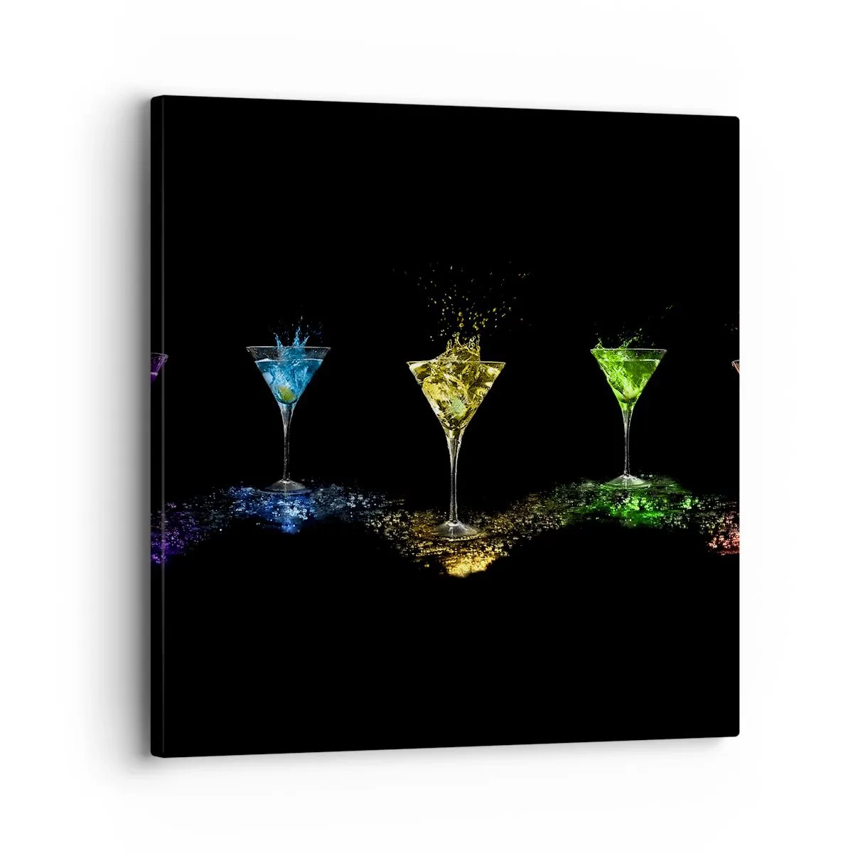 Impression sur toile - Image sur toile - Couleurs de joie en verre de cristal - 30x30 cm