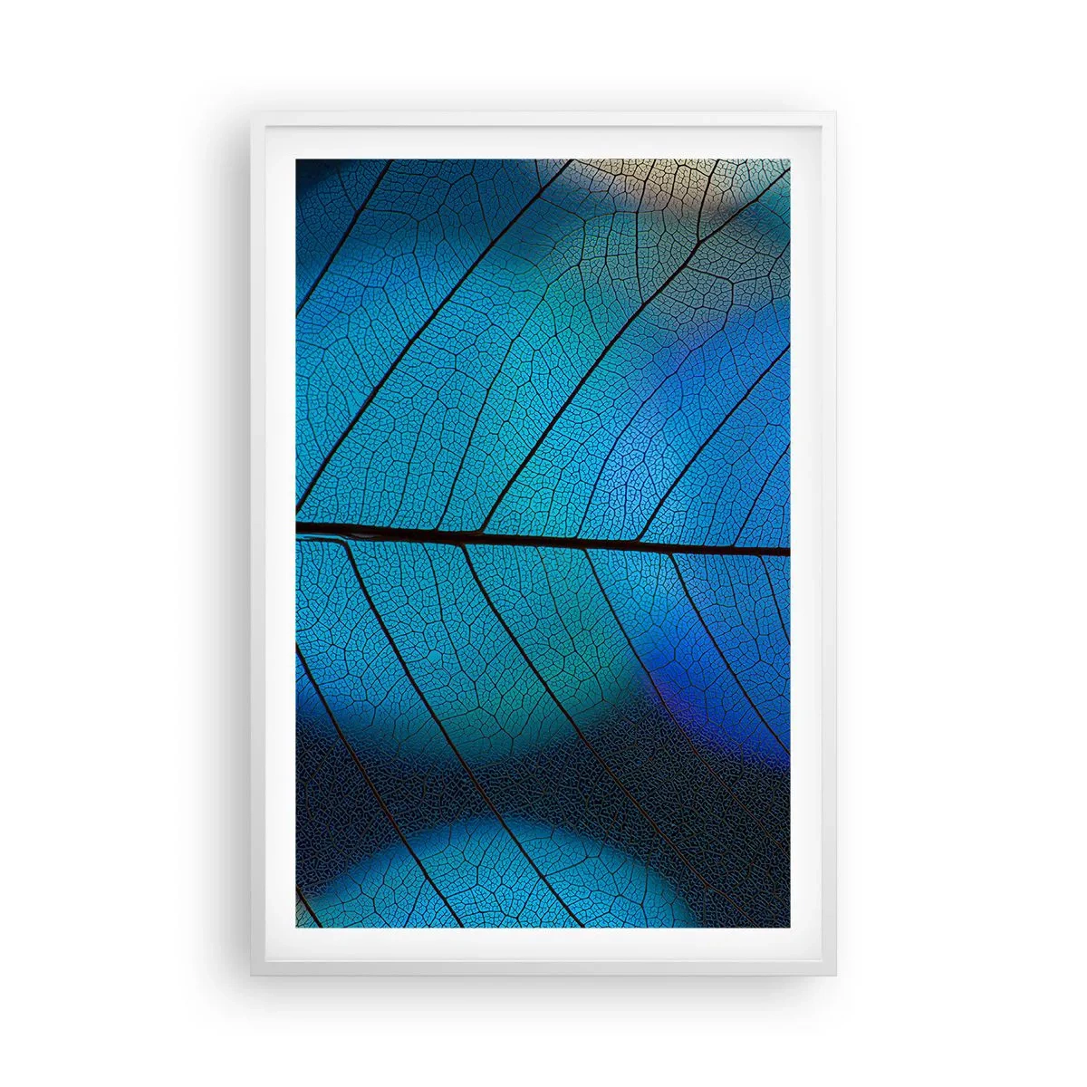 Affiche dans un cadre blanc - Poster - Construction complexe - 61x91 cm