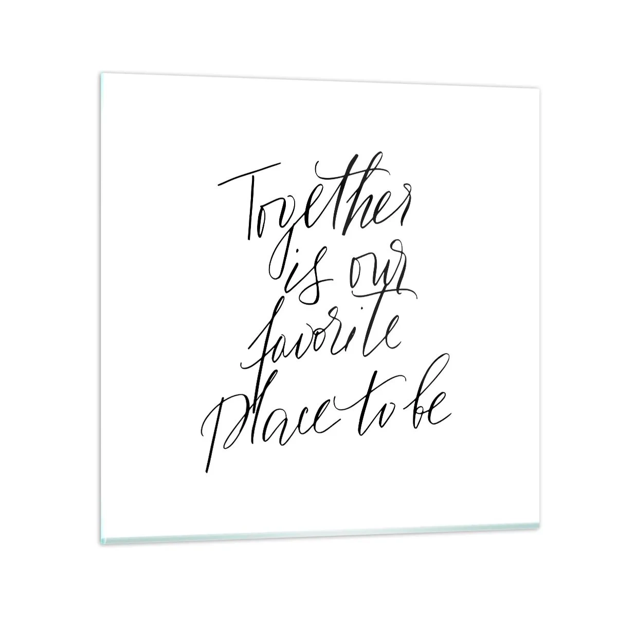 Impression sur verre - Image sur verre - Vous aussi vous le sentez? - 70x70 cm