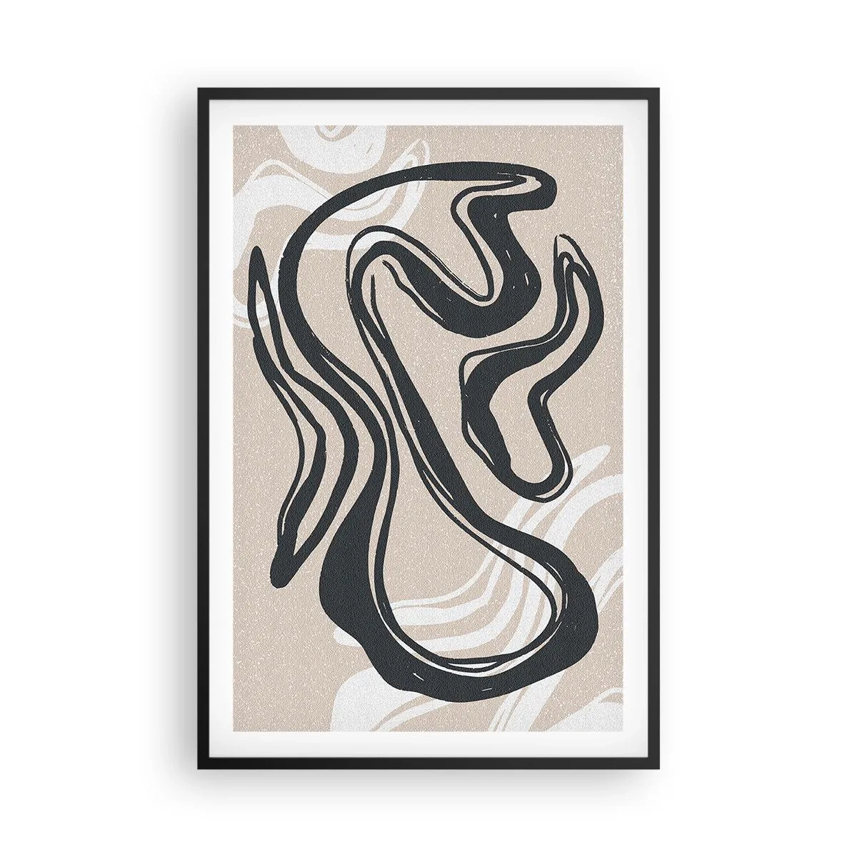 Affiche dans un cadre noir - Poster - Expression multipliée - 61x91 cm