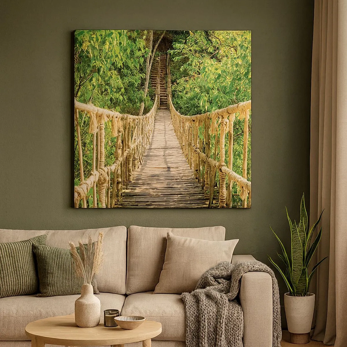 Impression sur toile - Image sur toile - Suspendu dans la nature - 30x30 cm