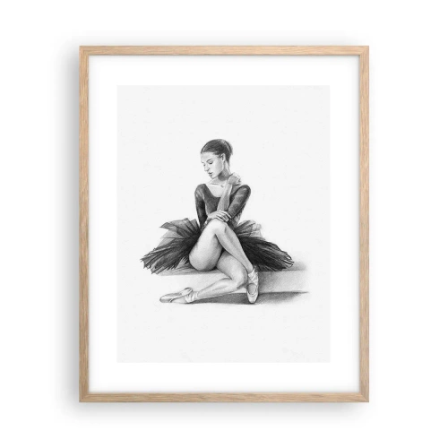 Affiche dans un chêne clair - Poster - Envoutée par la danse - 40x50 cm