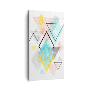 Impression sur toile - Image sur toile - Géométrie facile - 45x80 cm