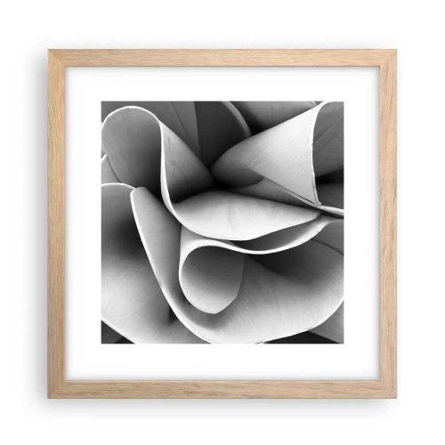 Affiche dans un chêne clair - Poster - Il s'en passe dans l'espace - 30x30 cm