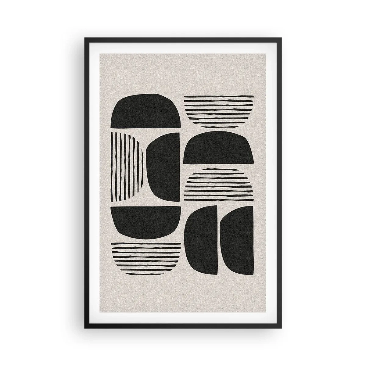 Affiche dans un cadre noir - Poster - Offres sans enthousiasme - 61x91 cm