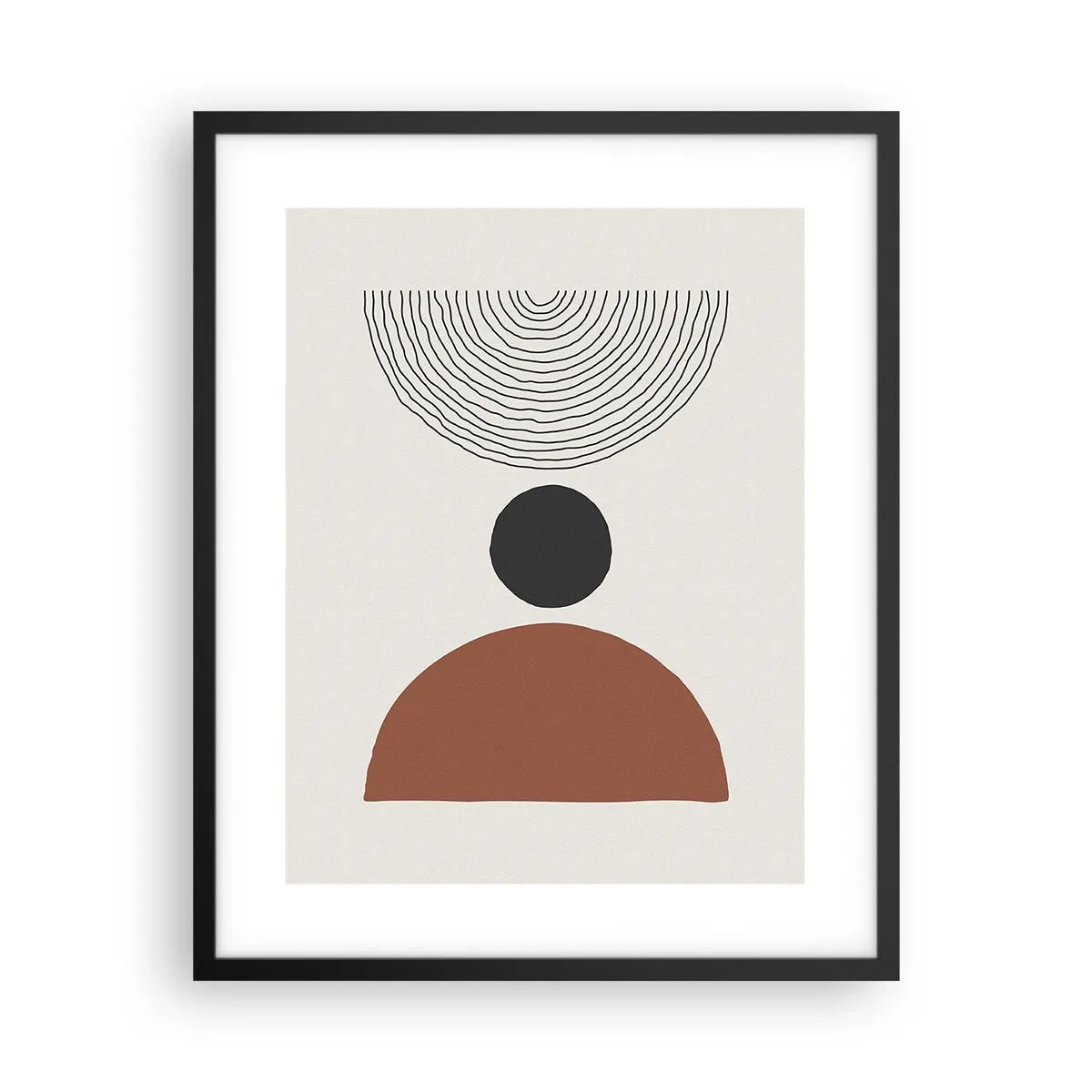Affiche dans un cadre noir - Poster - Au centre de l'attention - 40x50 cm