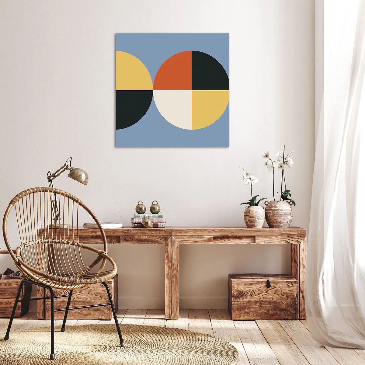 Impression sur toile - Image sur toile - Regarde et compte - 30x30 cm