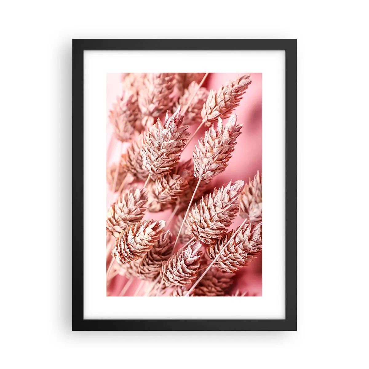 Affiche dans un cadre noir - Poster - Une cascade florale en rose - 30x40 cm