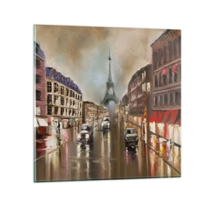Impression sur verre - Image sur verre - Elle seule compte - 70x70 cm