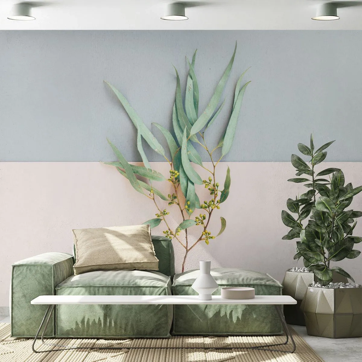Papier Peint Photo Premium Canvas - Subtilité pastel - Pastel, Usine, Bohème - 250x175 cm