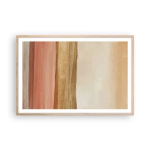 Affiche dans un chêne clair - Poster - Composition verticale - 91x61 cm