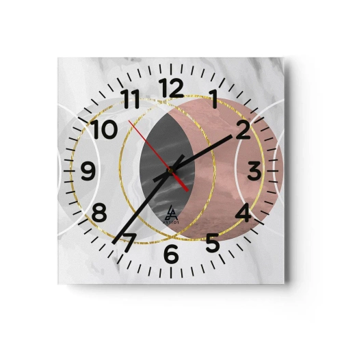 Horloge murale - Pendule murale - Musique des sphères - 40x40 cm