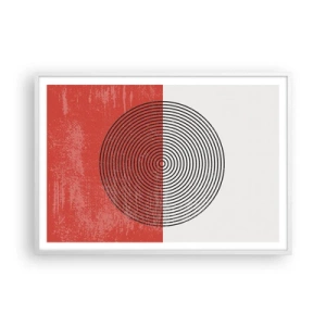 Affiche dans un cadre blanc - Poster - Dans le mille - 100x70 cm