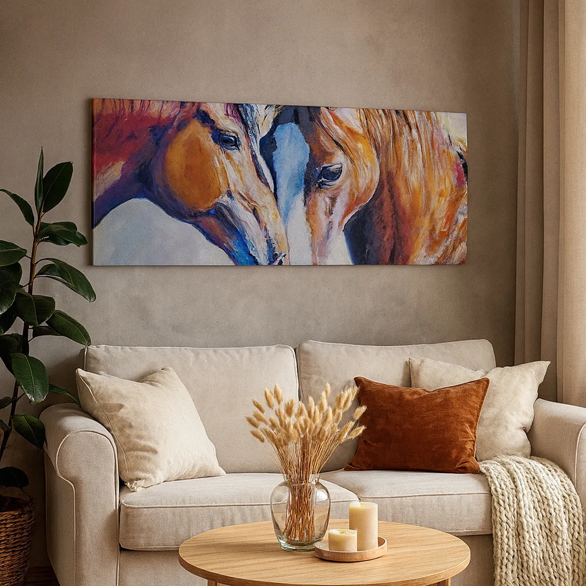 Impression sur toile - Image sur toile - Est-ce de l'amitié ? Ou de l'amour ? - 30x30 cm