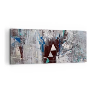 Impression sur toile - Image sur toile - Ordre prioritaire des triangles - 100x40 cm