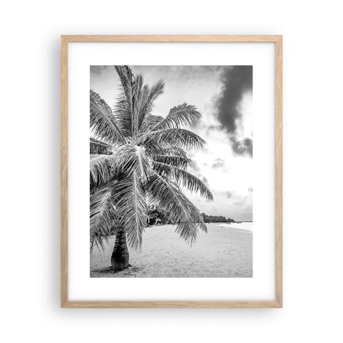 Affiche dans un chêne clair - Poster - Quand tu aspires à la solitude - 40x50 cm