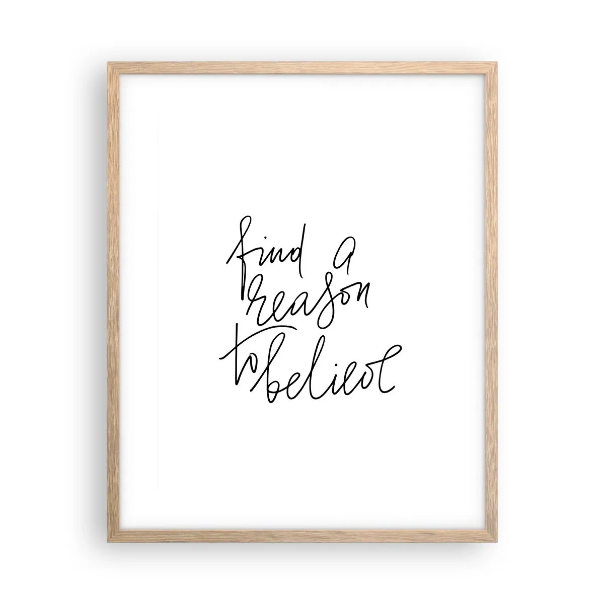 Affiche dans un chêne clair - Poster - C'est possible - 40x50 cm