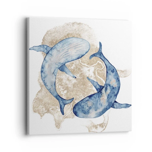 Impression sur toile - Image sur toile - Amis ou amoureux? - 40x40 cm