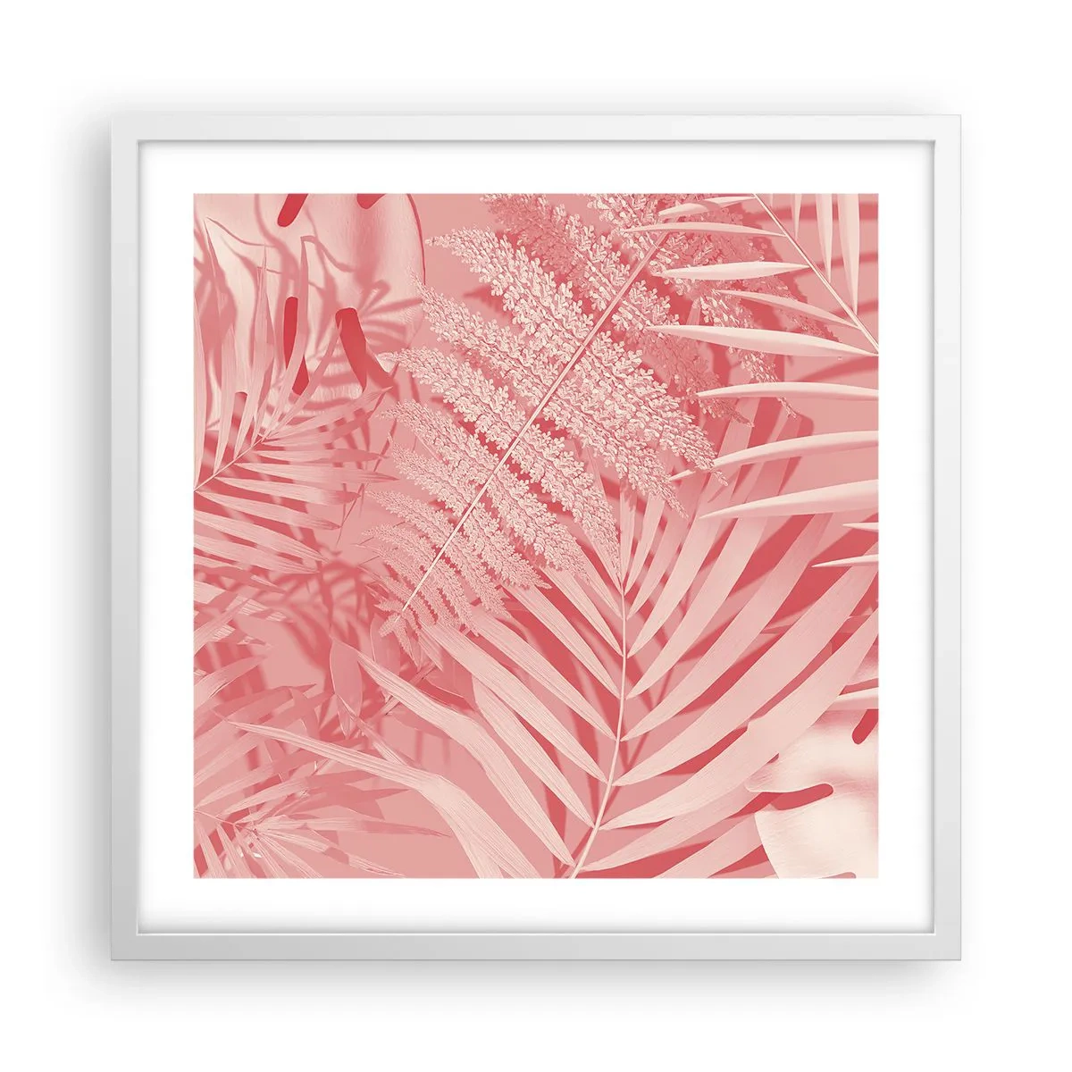 Affiche dans un cadre blanc - Poster - Concept de rose - 50x50 cm