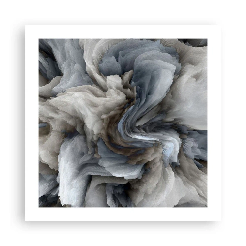 Affiche - Poster - Pierre et fleur - 50x50 cm