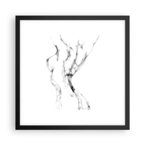 Affiche dans un cadre noir - Poster - Belle et forte - 40x40 cm
