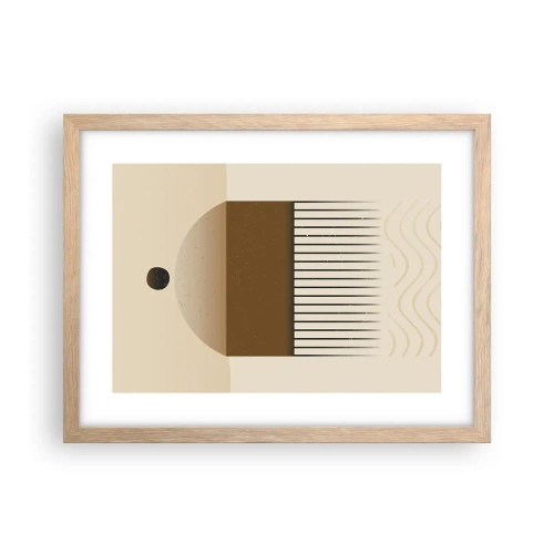 Affiche dans un chêne clair - Poster - Différents états - 40x30 cm