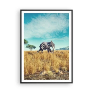 Affiche dans un cadre noir - Poster - Le gris n'est déjà plus à la mode - 70x100 cm