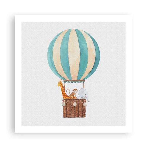 Affiche - Poster - Voyage fantastique - 60x60 cm