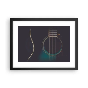 Affiche dans un cadre noir - Poster - Le calme avant la tempête - 40x30 cm