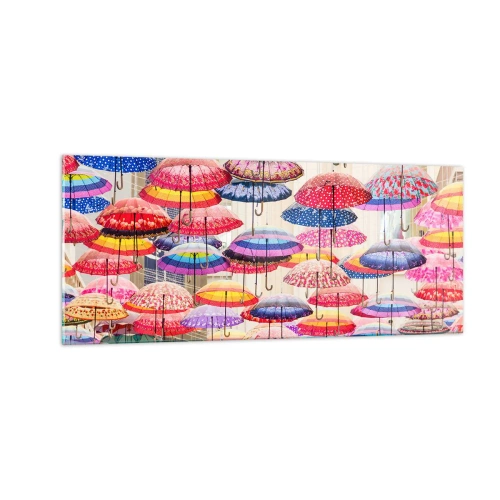 Impression sur verre - Image sur verre - Prairie de la ville - 100x40 cm