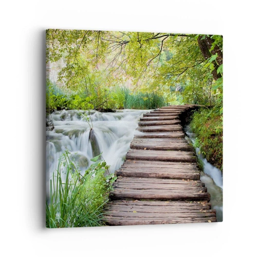 Impression sur toile - Image sur toile - L'eau n'est pas si calme - 40x40 cm