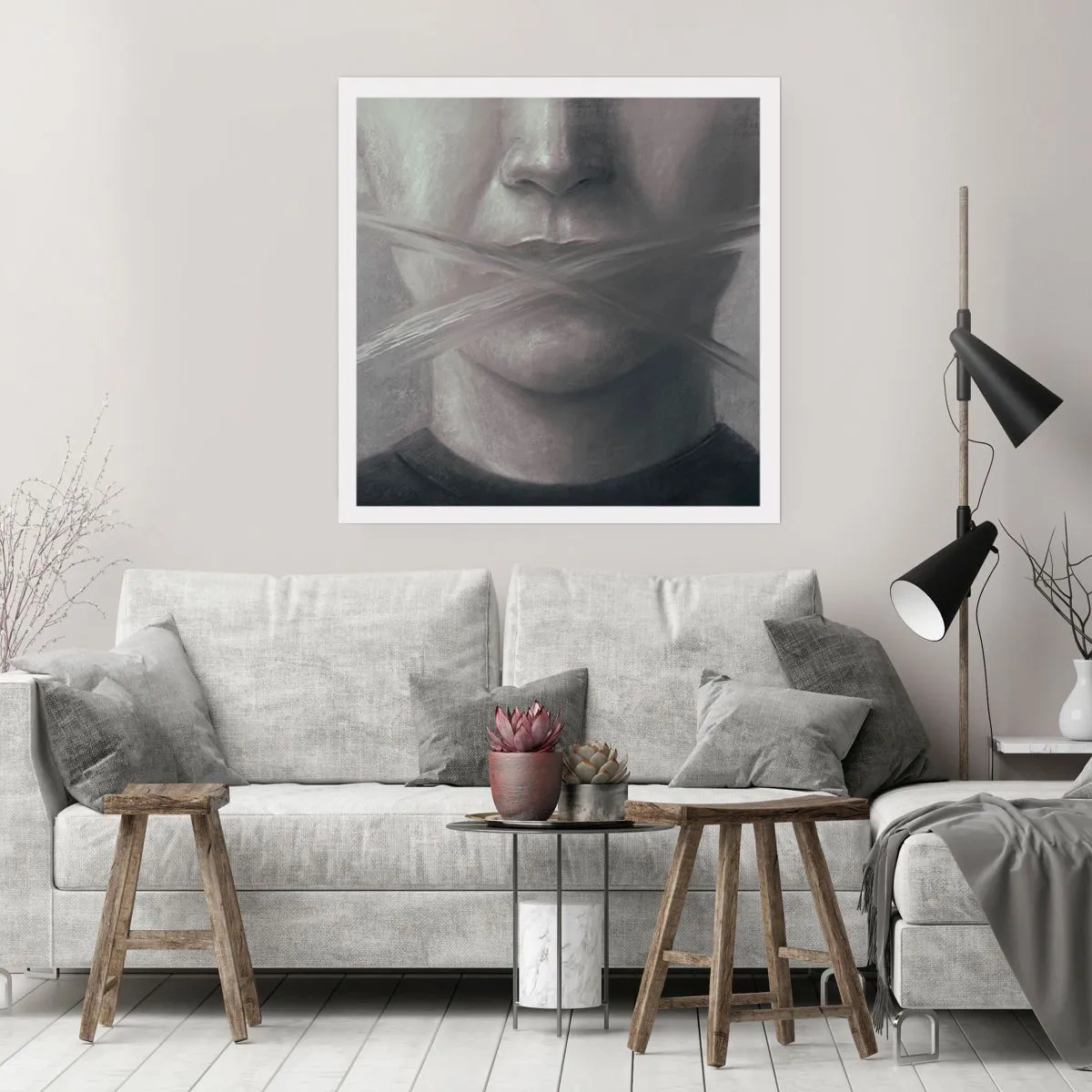Affiche - Poster - Sans mot - 30x30 cm