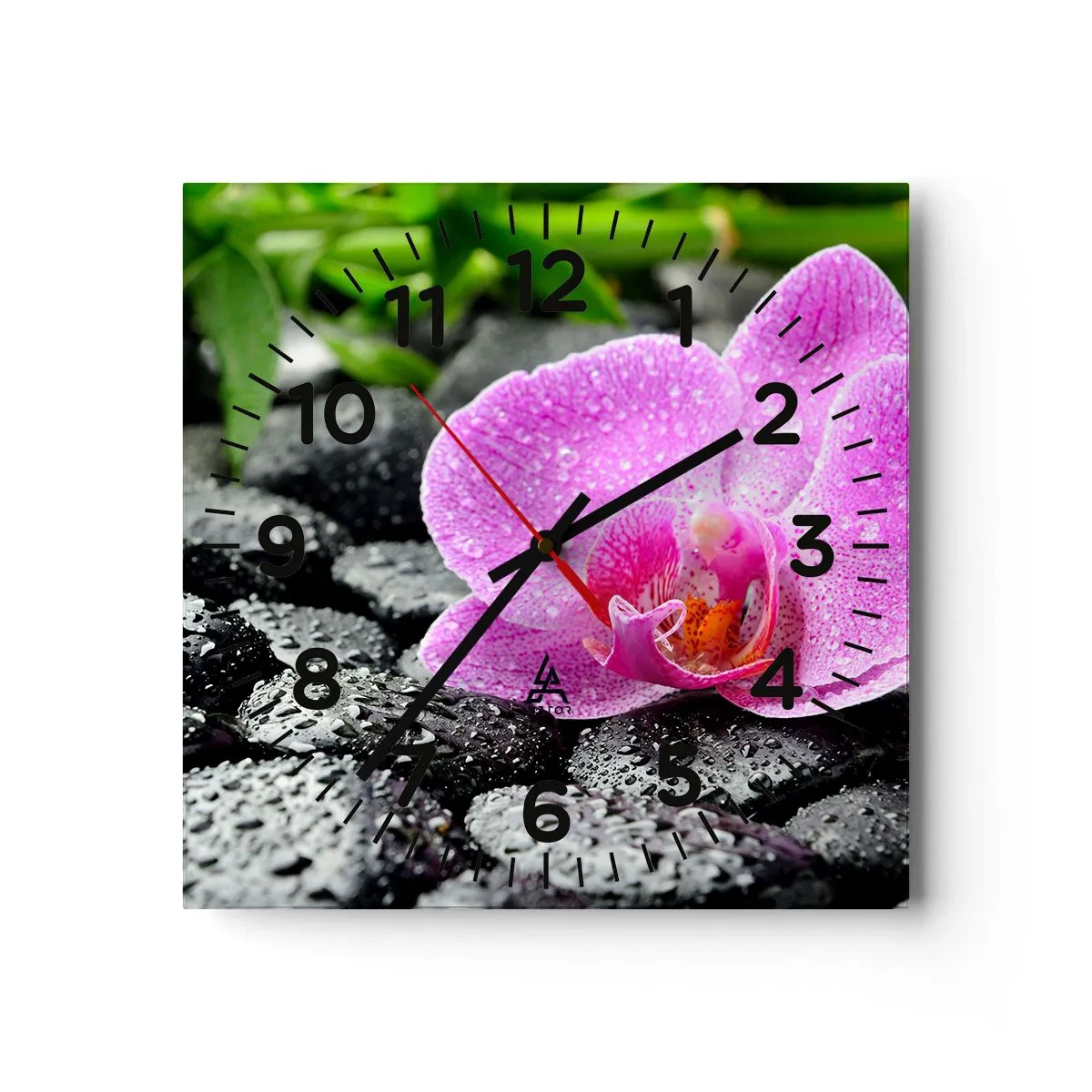 Horloge murale - Pendule murale - Comme un coeur ouvert - 40x40 cm