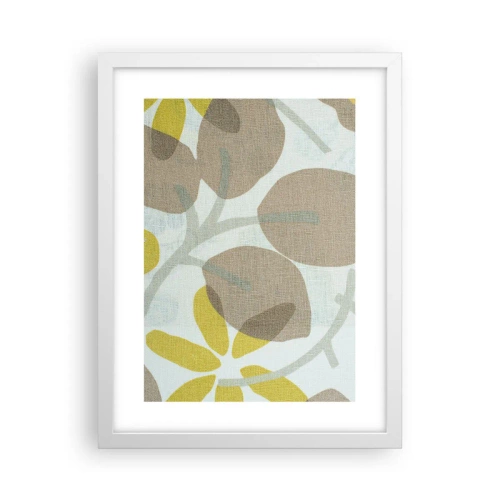 Affiche dans un cadre blanc - Poster - Composition en plein soleil - 30x40 cm