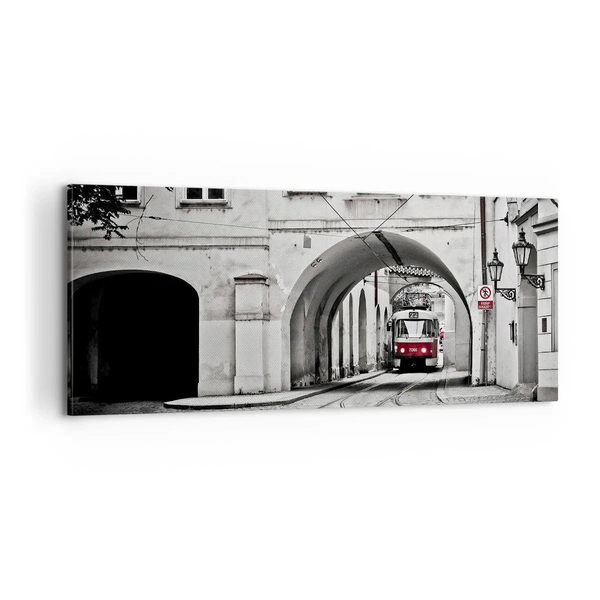 Impression sur toile - Image sur toile - Dans le labyrinthe de la ville - 100x40 cm