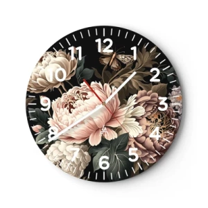 Horloge murale - Pendule murale - De style baroque - 30x30 cm