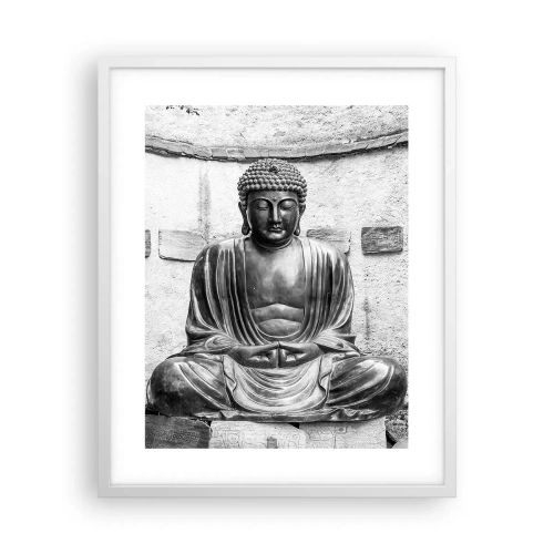 Affiche dans un cadre blanc - Poster - A la source de la paix - 40x50 cm