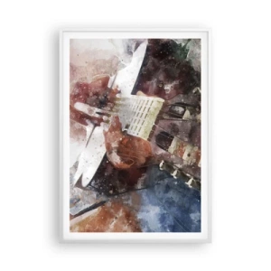 Affiche dans un cadre blanc - Poster - Et qu'en pensez-vous ? - 70x100 cm